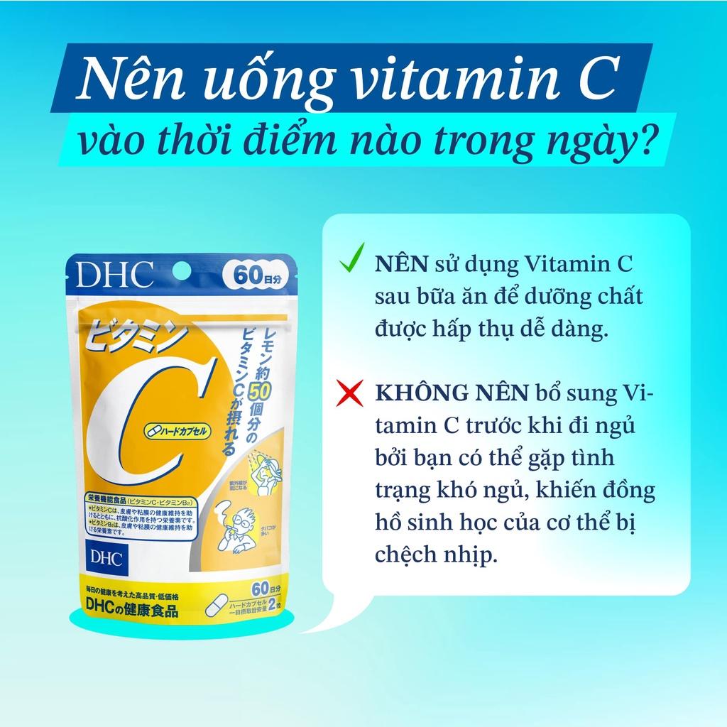 Viên Uống Vitamin C DHC Nhật Bản Làm Đẹp Da, Trắng Sáng Mờ Thâm, Thực Phẩm Chức Năng Tăng Cường Sức Đề Kháng