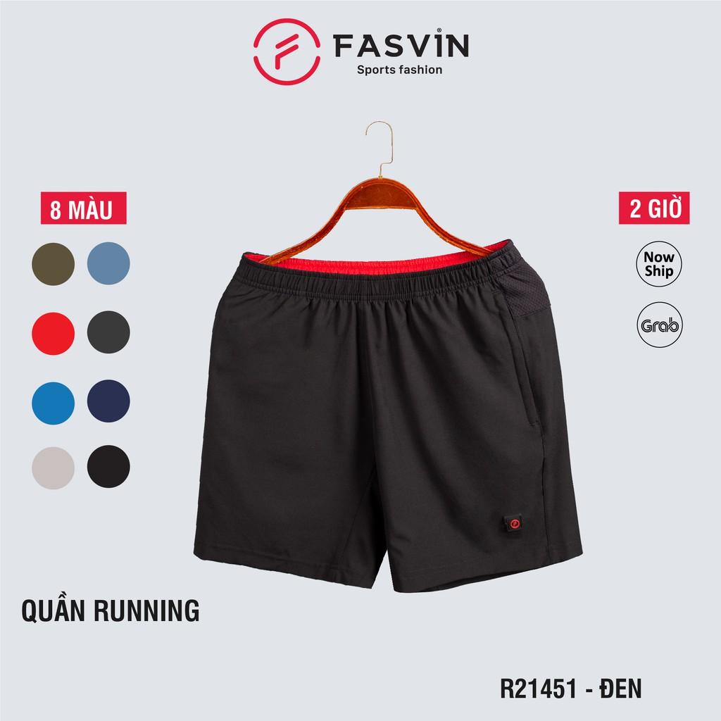  Quần đùi running nam Fasvin R21451.HN vải gió chun co giãn dùng khi thể thao hay mặc nhà
