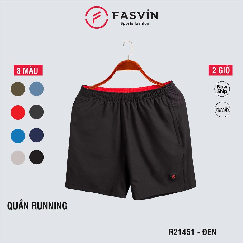 Quần đùi running nam Fasvin R21451.HN vải gió chun co giãn dùng khi thể thao hay mặc nhà