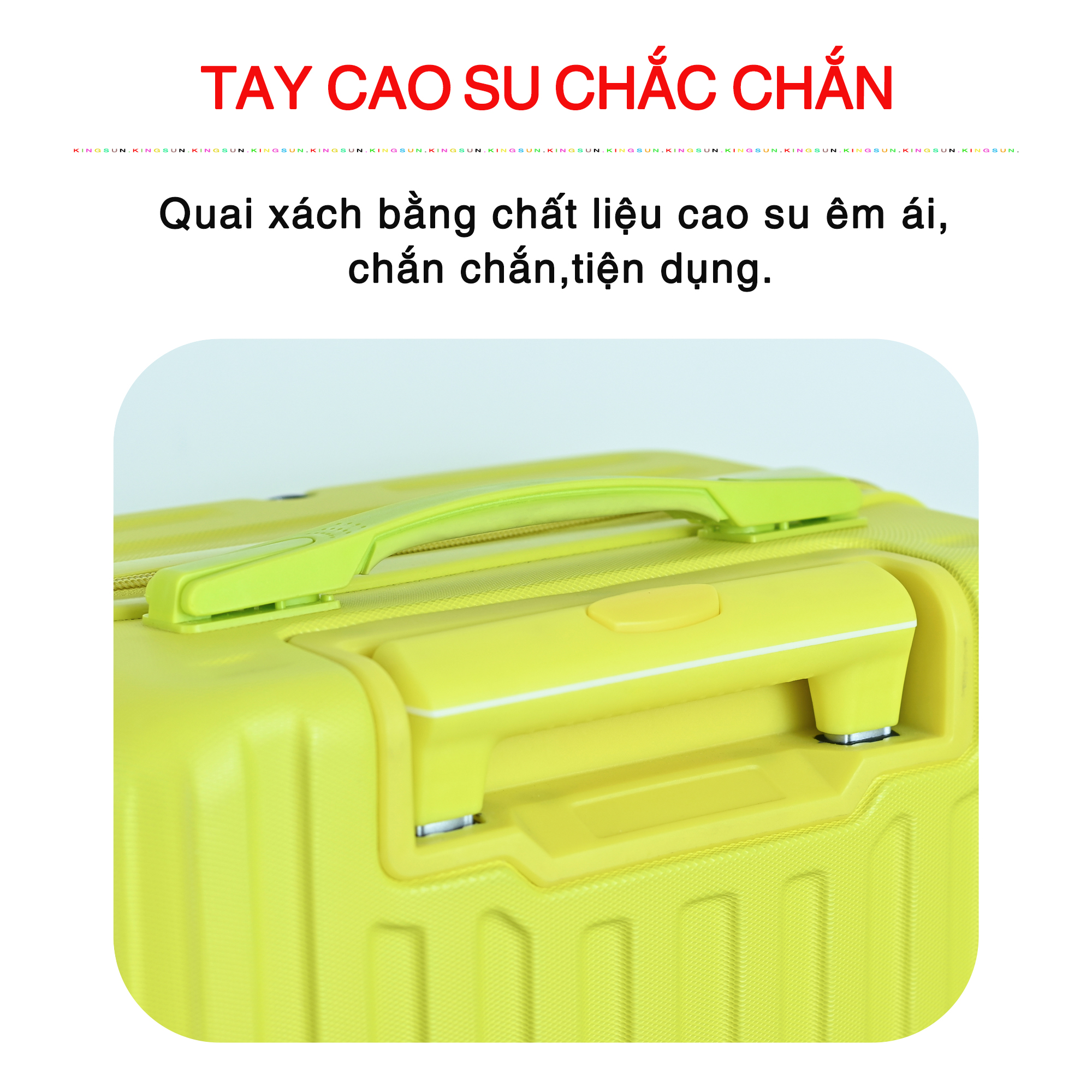 Vali kéo du lịch Kingsun xách tay máy bay size 20inch KS-219-Xanh lam nhạt