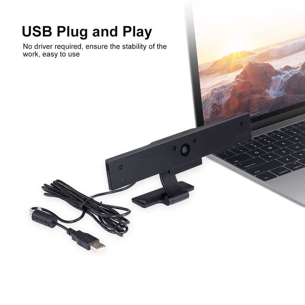 Camera Hội Nghị Góc Rộng HD 1080p Tự Động Lấy Nét Tích Hợp Micrô Không Có Ổ Đĩa, Màu Đen