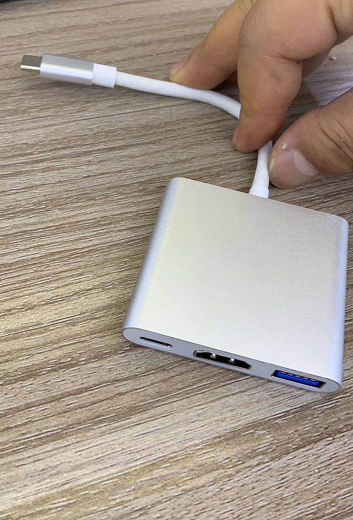 Cáp chuyển Thunderbolt 3 ra HDMI/USB/ PD cho Macbook TH0531