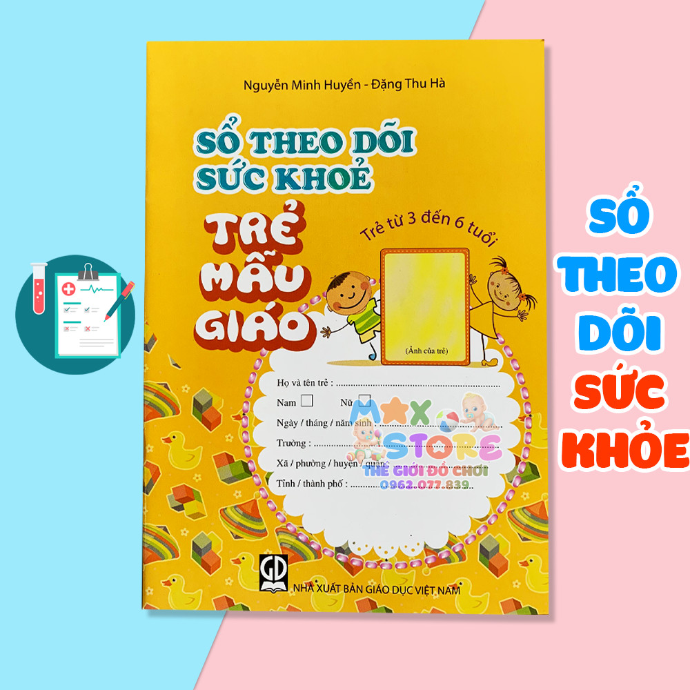 Combo 5 Cuốn Sổ Theo Dõi Sức Khoẻ Trẻ Mầm Non Theo Khối Nhà Trẻ Và Mẫu Giáo