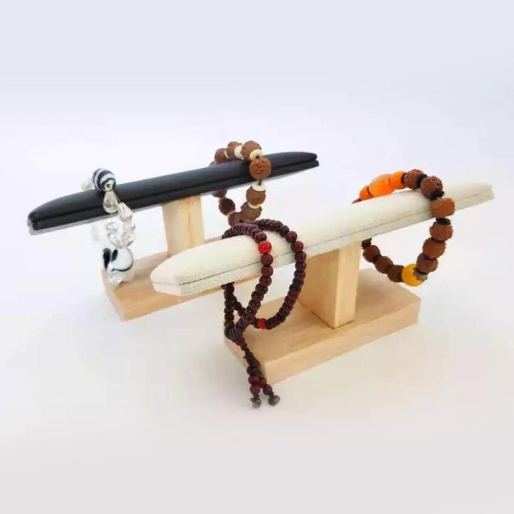 2pcs T-bar Watch Display Stand Jewelry Bracelets Holder Stand for Showcase