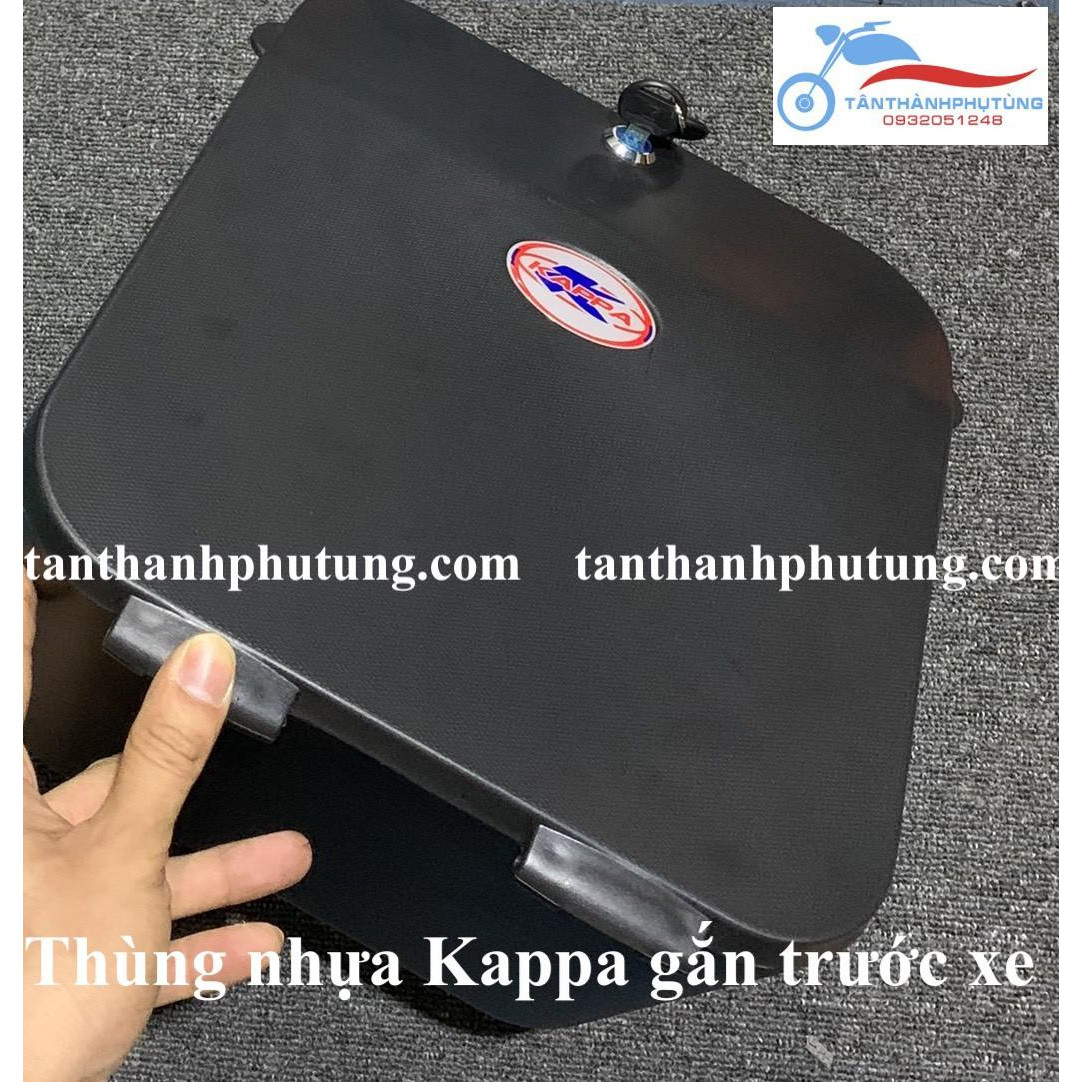 Thùng nhựa gắn trước dành cho Wave nhỏ, Wave RS, Sirius kèm bass chìa khoá