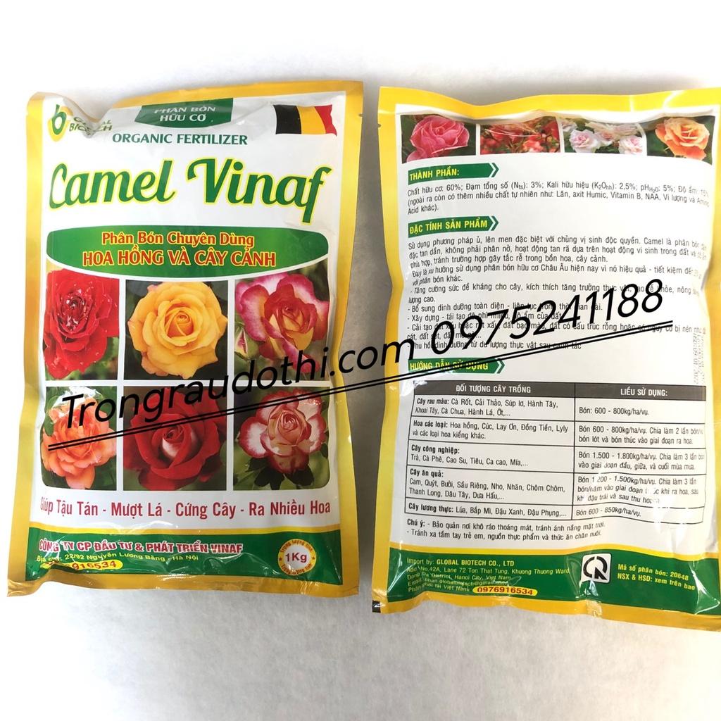 Phân bón hữu cơ chuyên cho hoa hồng gói 1kg giúp cây ra nhiều hoa, cây khỏe mạnh