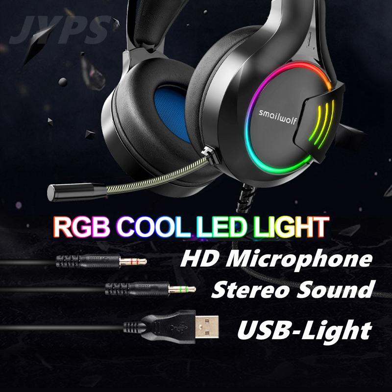 Jack Cắm USB Esporte Tai Nghe Có Mic Cho PS4 PC Playstation 5 LED RGB 7.1 Bass Tai Nghe Game Thủ Máy Tính Tai Nghe Nhét Tai Có Dây