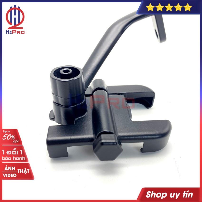 Kẹp điện thoại xe máy C2 H2pro cao cấp-chất liệu hợp kim-xoay 360 độ-chống cướp giật (1 bộ), kẹp giá rẻ cho xe máy