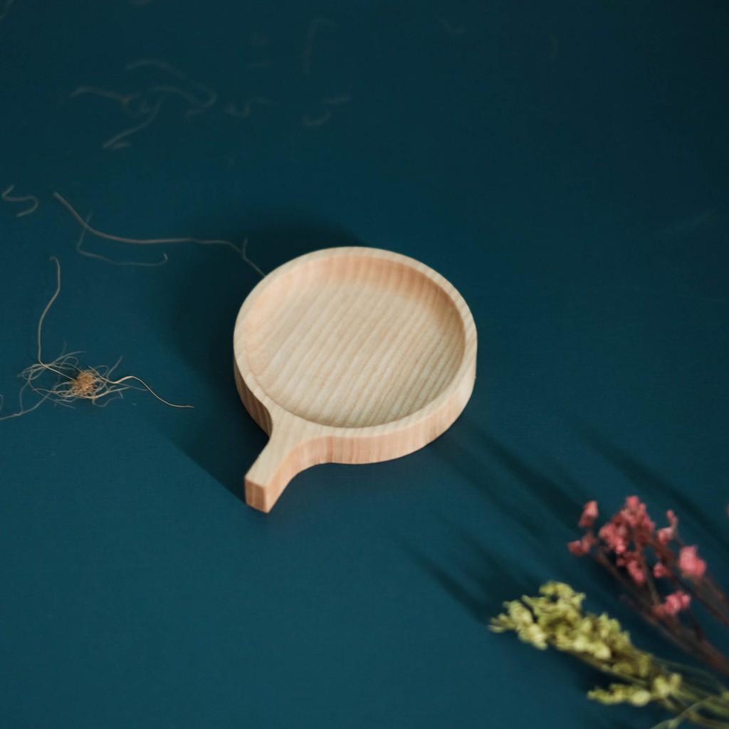 Bộ 3 Khay gỗ tròn tay cầm - Trang trí - Khay gỗ tần bì - woodentray