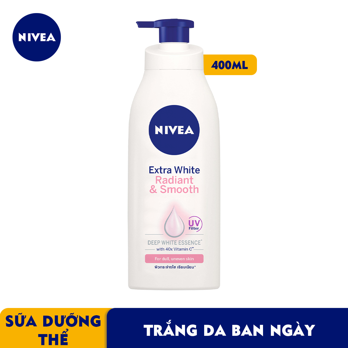 Sữa Dưỡng Thể Trắng Da Nivea 400ml -  83807