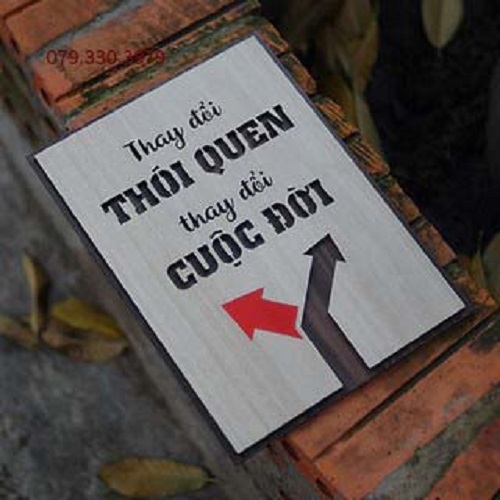 Tranh Trang Trí , Tranh Treo Tường Thay Đổi Thói Quen Thay Đổi Cuộc Đời Tạo Động Lực Làm Việc