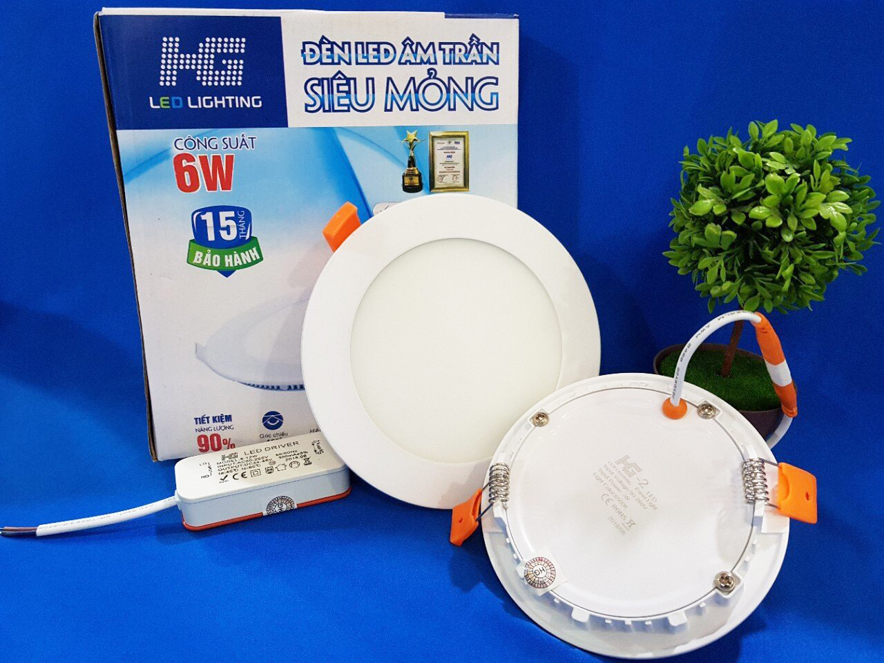 Đèn Led âm trần HG-2 6w tròn ánh sáng trắng