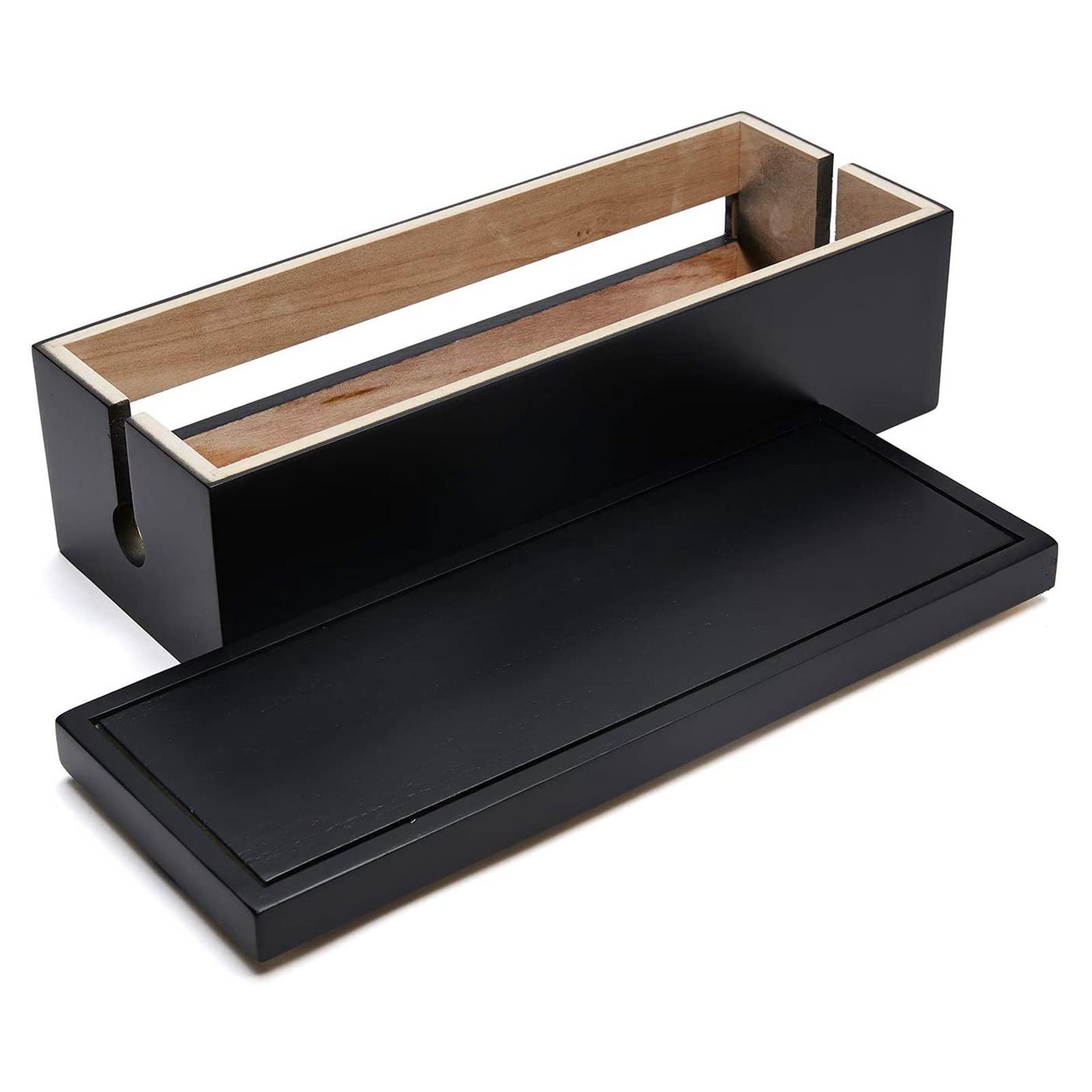 Cable Management Box Cord Organizer Wire Hide Charger Storage Black