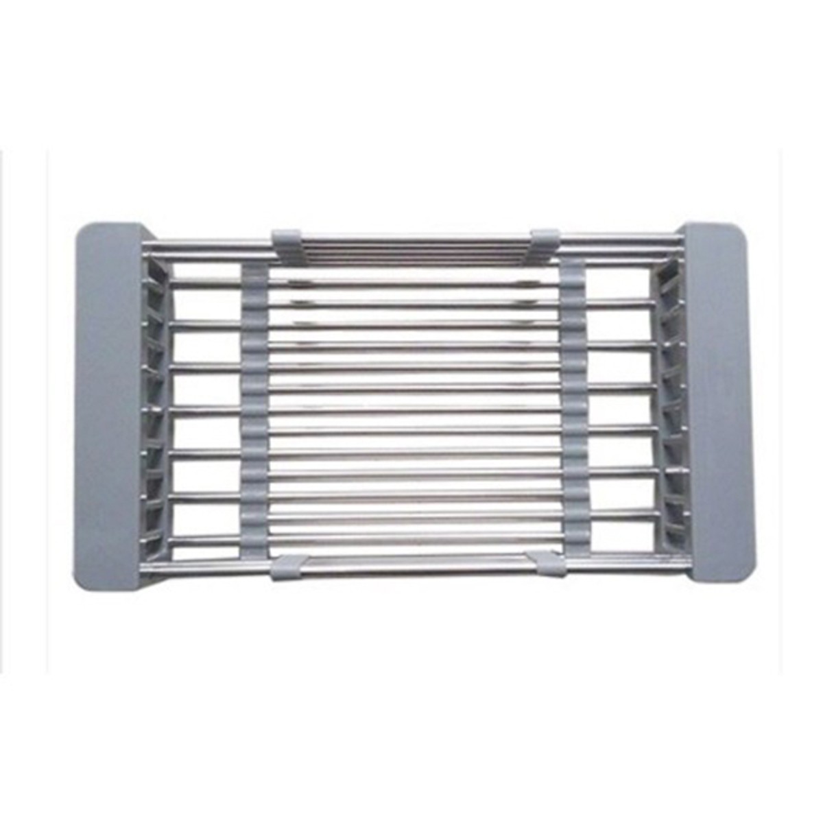Kệ inox gác trên bồn rửa tặng kèm miếng rửa bát nâu