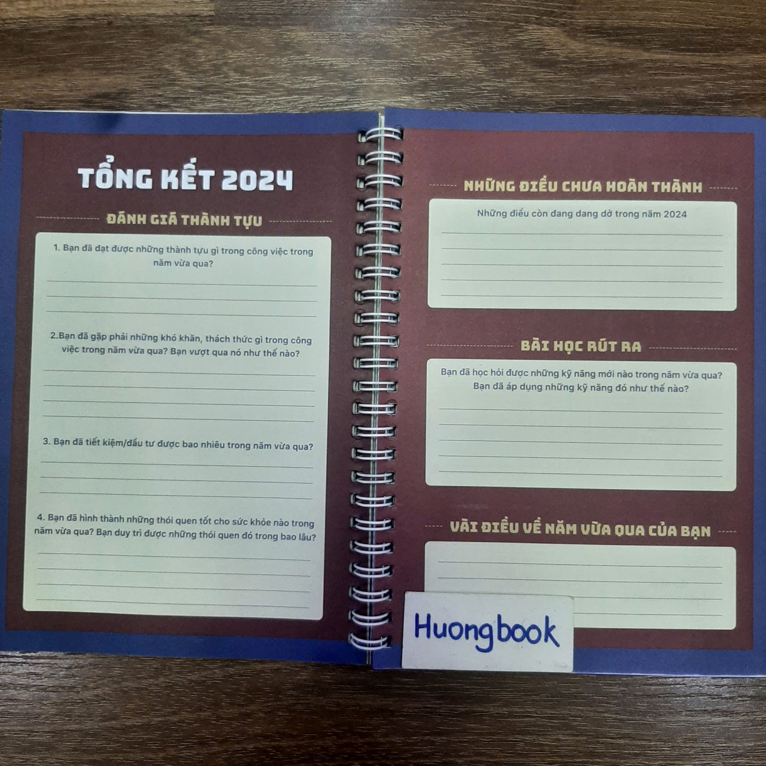 Sổ lập kế hoạch cho người đi làm năm 2025 #huongbook