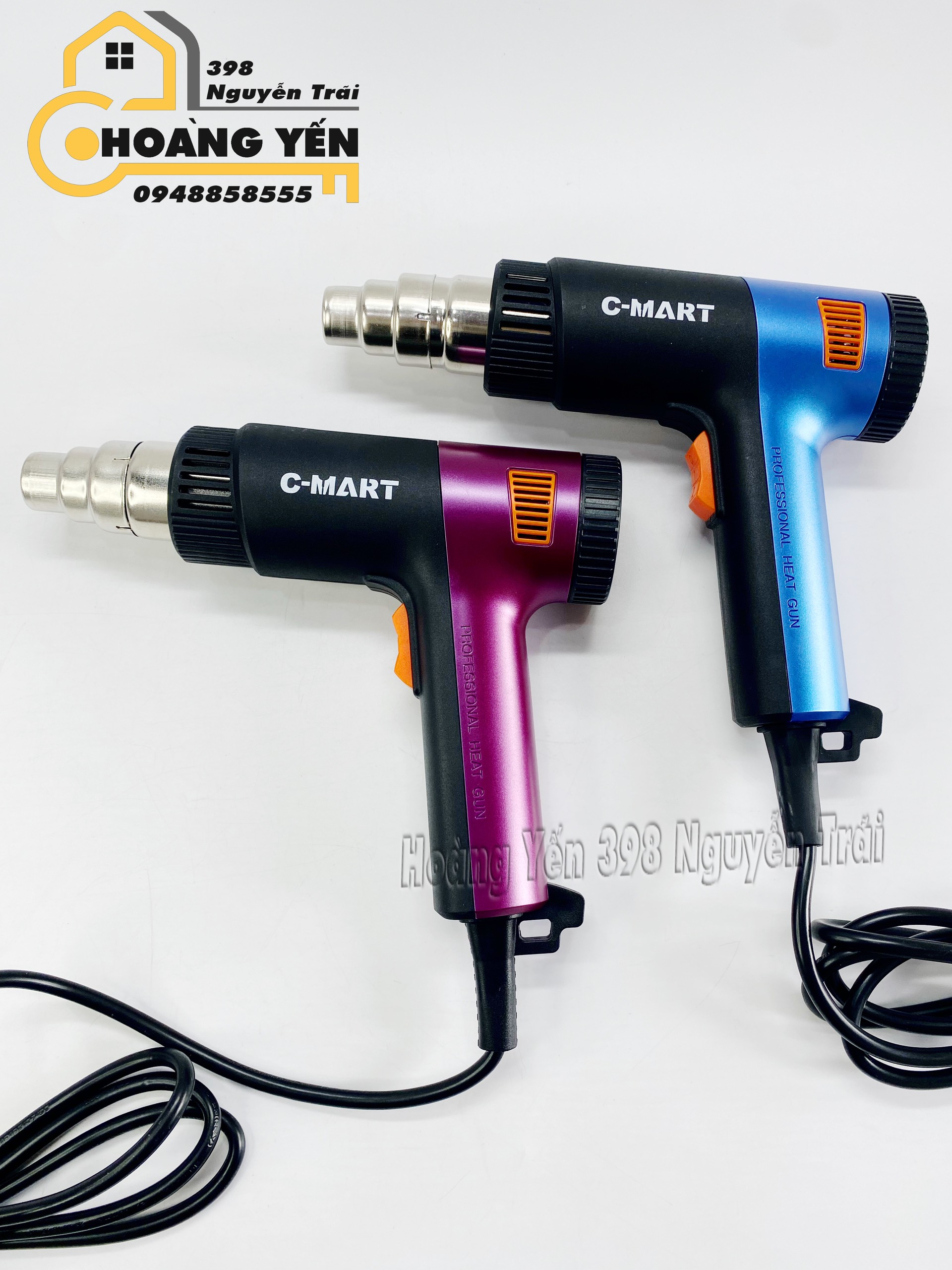 Máy khò nhiệt, khò nóng màn hình điện tử chuyên dụng đa năng, mày khó 2000W C-mart C0186, C-mart C0186E