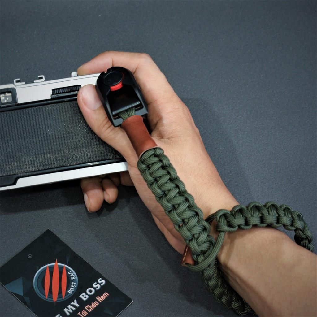 Dây Đeo Cổ Tay, Handstrap dành cho máy ảnh sử dụng chốt thao tác nhanh đan Paracord trơn màu