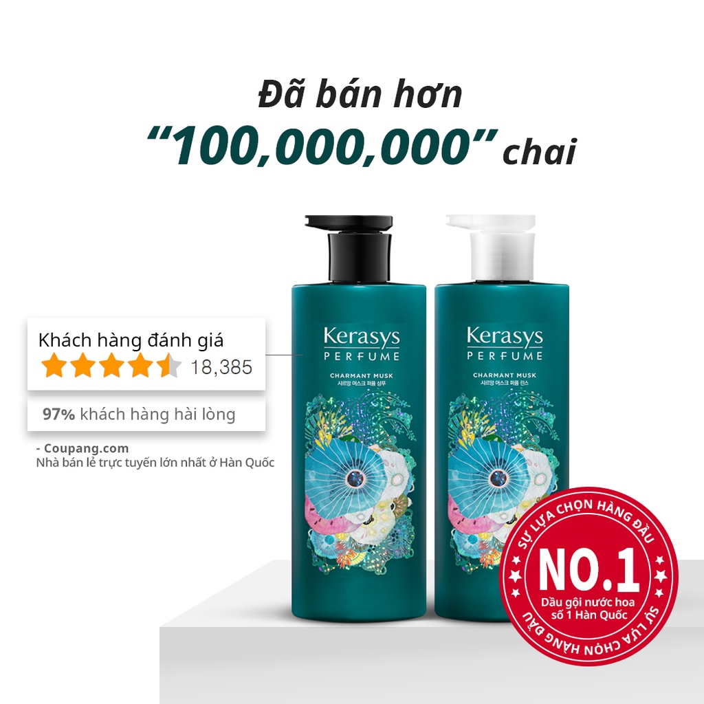 Dầu Xả Hương Nước Hoa Kerasys Perfume Charmant Musk 600ml