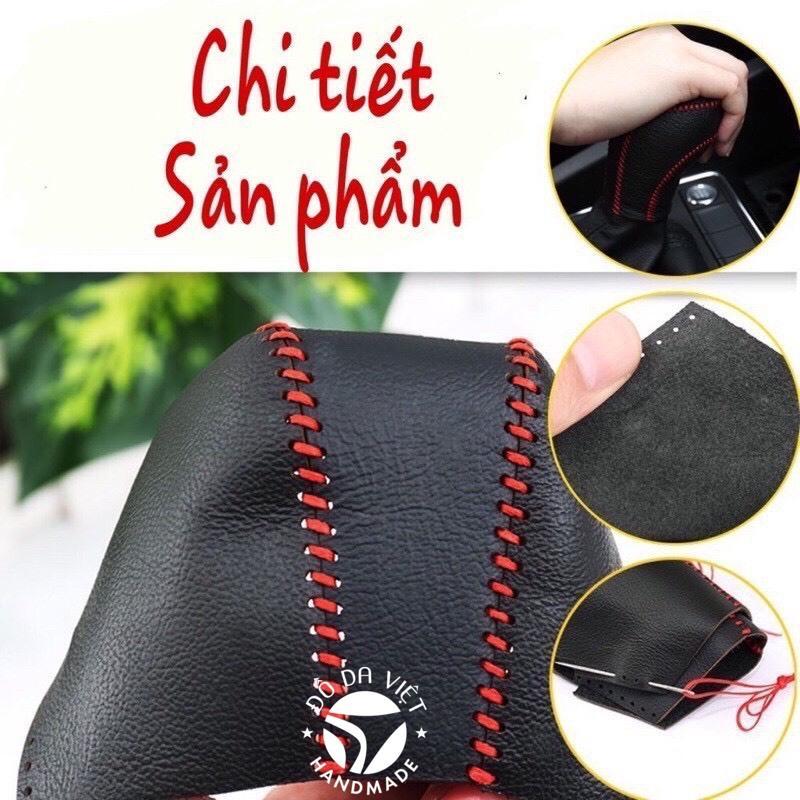 Bọc cần số KIA SELTOS 2019 - 2021,CERATO 2019 - 2021 số tự động da bò thật 100% da bò thật