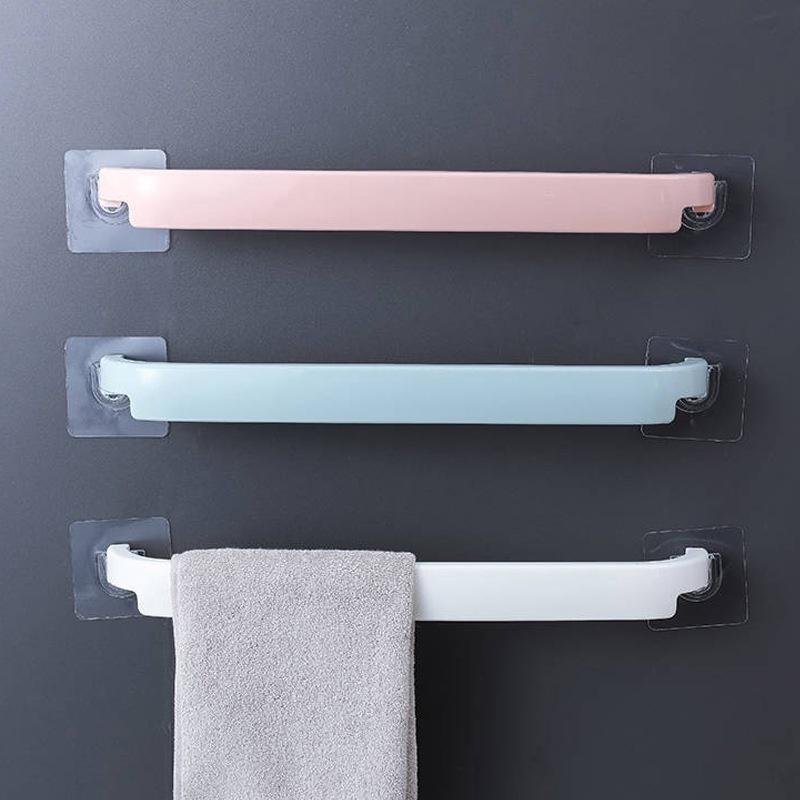 Giá treo khăn nhà tắm, thanh treo khăn mặt dán tường chắc chắn nhiều màu