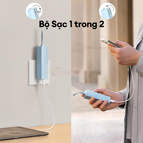 Sạc dự phòng Anker 2-in-1 PowerCore Fusion 5K A1633 - Hàng chính hãng