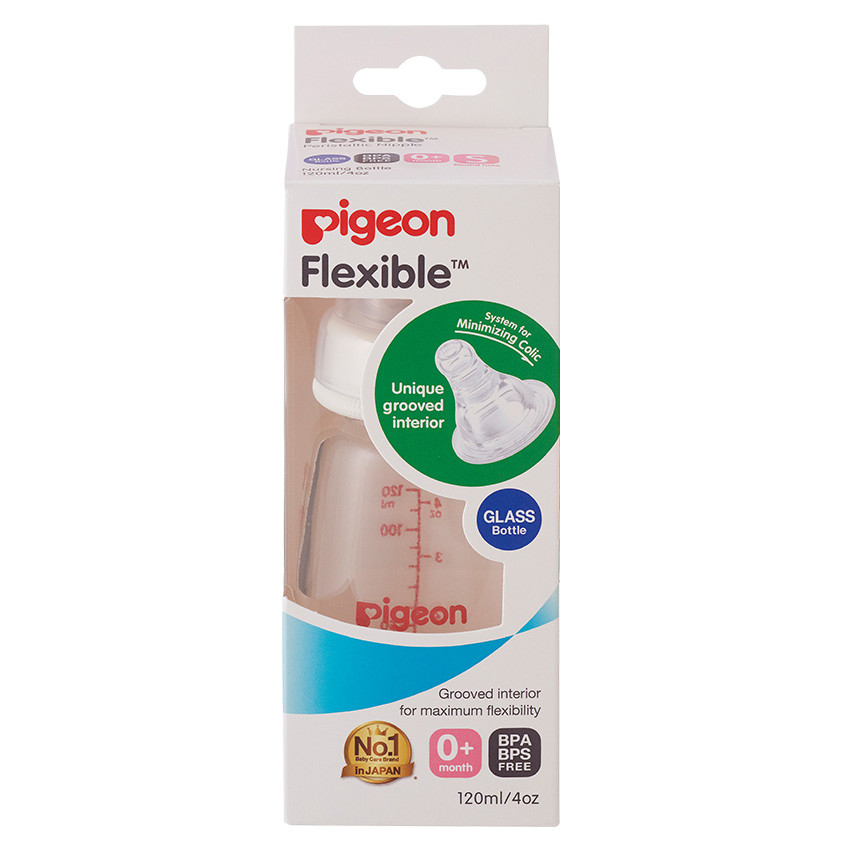 Bình Sữa Thủy Tinh Pigeon  (120ml)