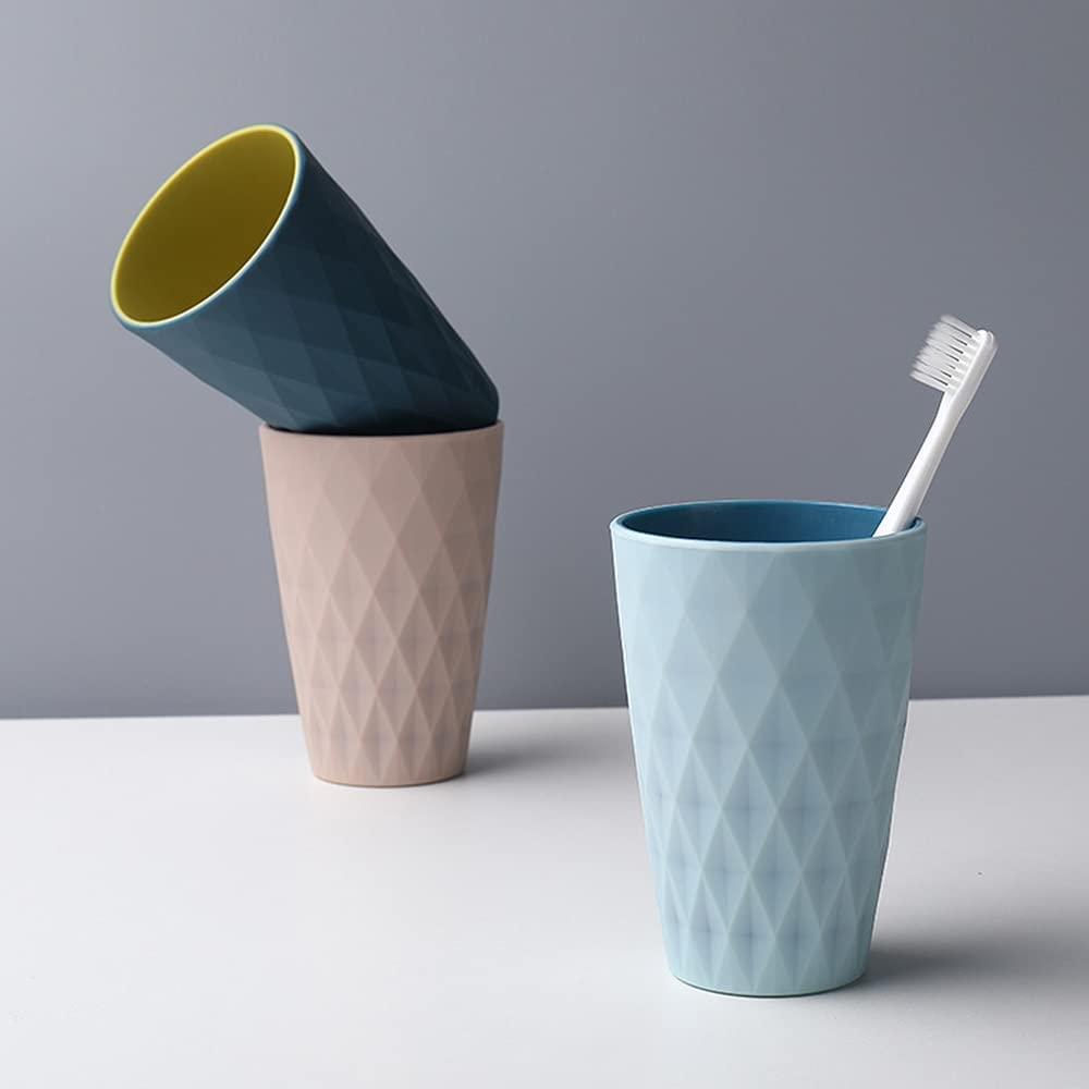 Cốc Đựng Bàn Chải Đánh Răng 4 Đôi Màu Cốc Nước Súc Miệng 450 Ml Cốc Bàn Chải Đánh Răng Thích Hợp Cho Phòng Tắm Nhà Giá Treo Bàn Chải Đánh Răng