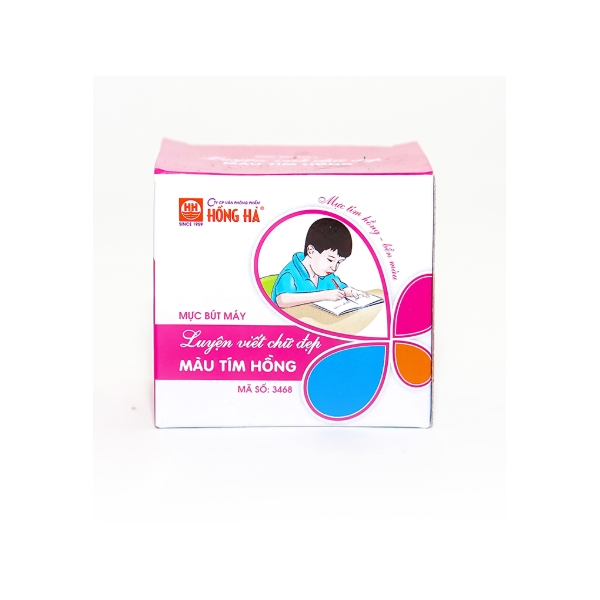 Mực Lọ Màu Tím Hồng (60cc) - 3468