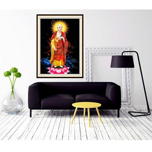 Tranh đá Địa Tạng Vương Bồ Tát VS480 - kích thước: 55 * 75cm.