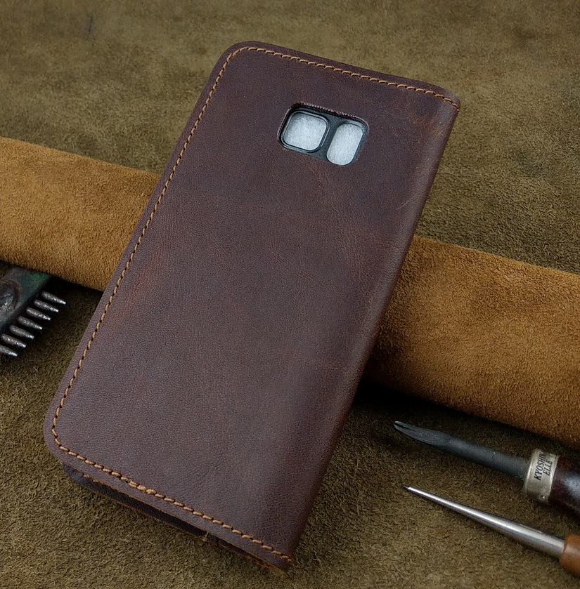 Bao Da cho Samsung Galaxy Note FE  Handmade Da Bò Thật