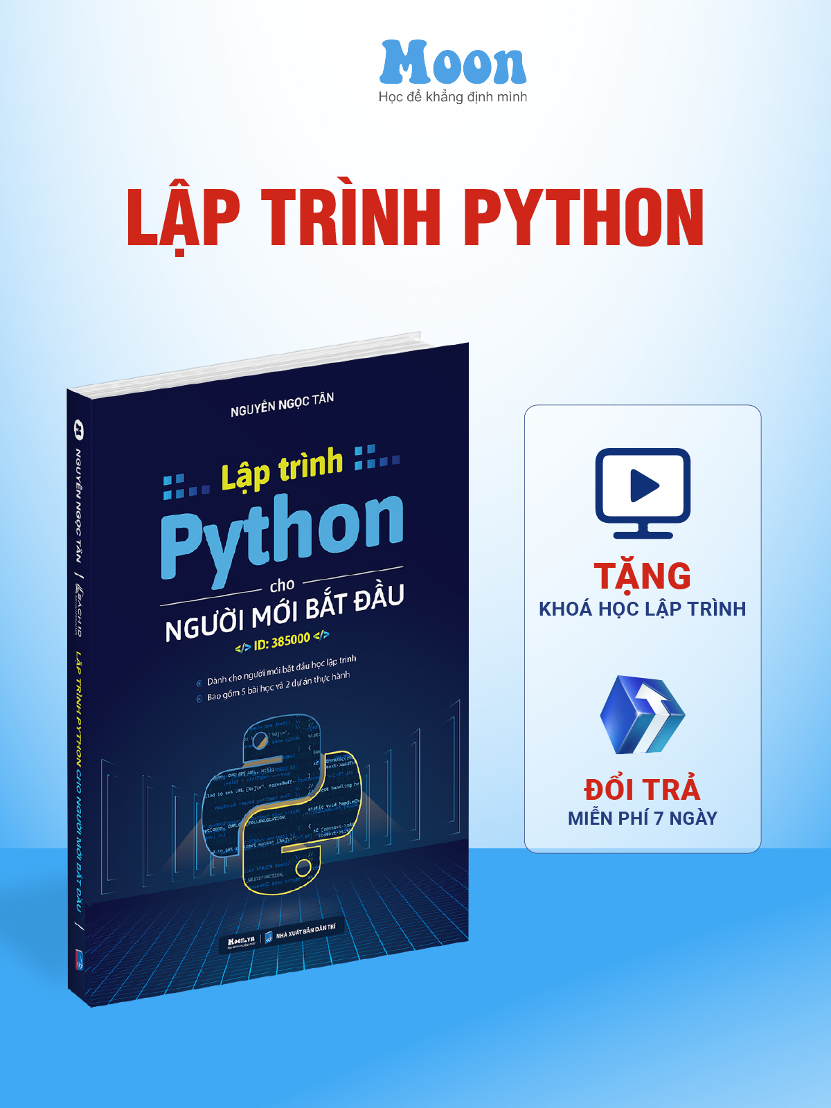 Sách ID Dạy Học lập trình Python cơ bản cho người mới bắt đầu Moonbook