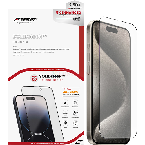 Dán màn hình cường lực Full viền chống vân tay Zeelot dành cho iPhone 15 Pro Max/15 Pro/15 Plus/15/14/13/12/11 - Hàng chính hãng