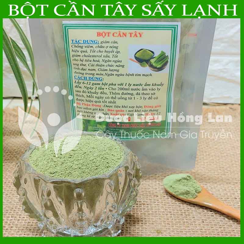 Bột Cần Tây 500g Sấy Lạnh 100% Nguyên Chất