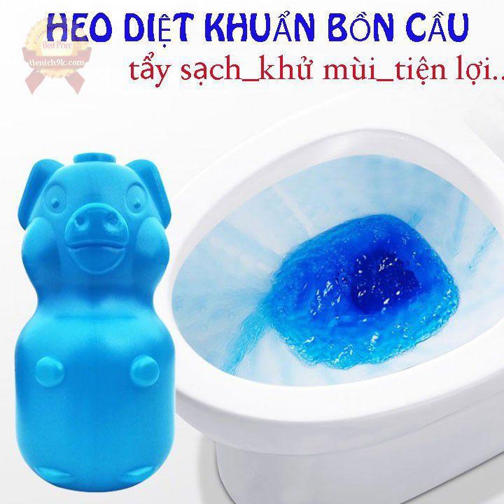 Chai tẩy thả bồn cầu hình gấu xanh kháng khuẩn khử trùng loại bỏ mùi hôi làm sáng bóng toilet vệ sinh nhà tắm