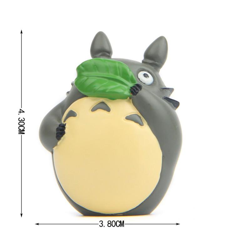 KHO-HN * Mô hình Totoro Không nghe, Không thấy, Không nói dùng trang trí bàn làm việc, tiểu cảnh, móc khóa, DIY