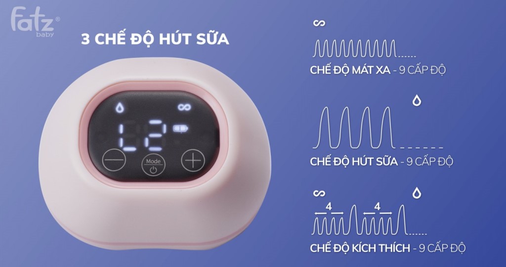 MÁY HÚT SỮA RẢNH TAY KHÔNG DÂY FATZ BABY - FREEMAX 1 - FB1201CW