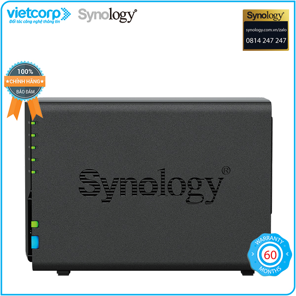 Thiết bị lưu trữ NAS Synology DS224+ - Hàng Chính Hãng