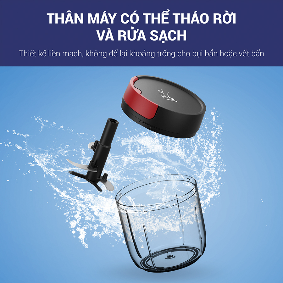 Dụng cụ xay tỏi ớt 520ml DZA328R Dozzi (Hàng chính hãng)