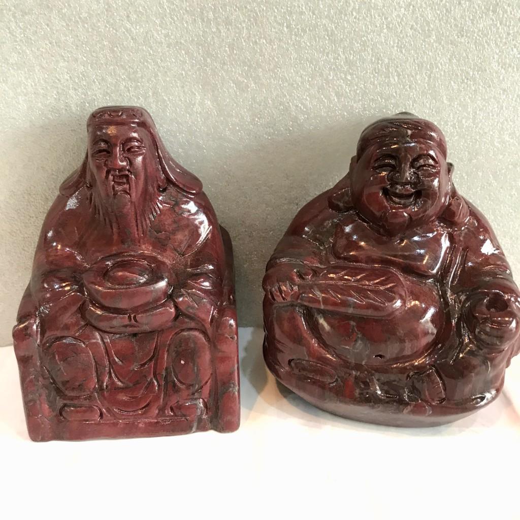 Thần tài thổ địa đá tự nhiên màu đỏ cho người mệnh Thổ và Hỏa