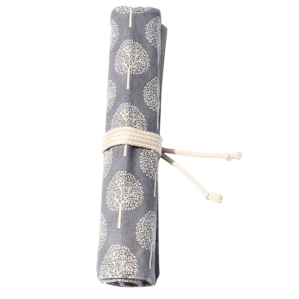 Vintage Chinese Style Canvas Packing Bag For Storage Brush