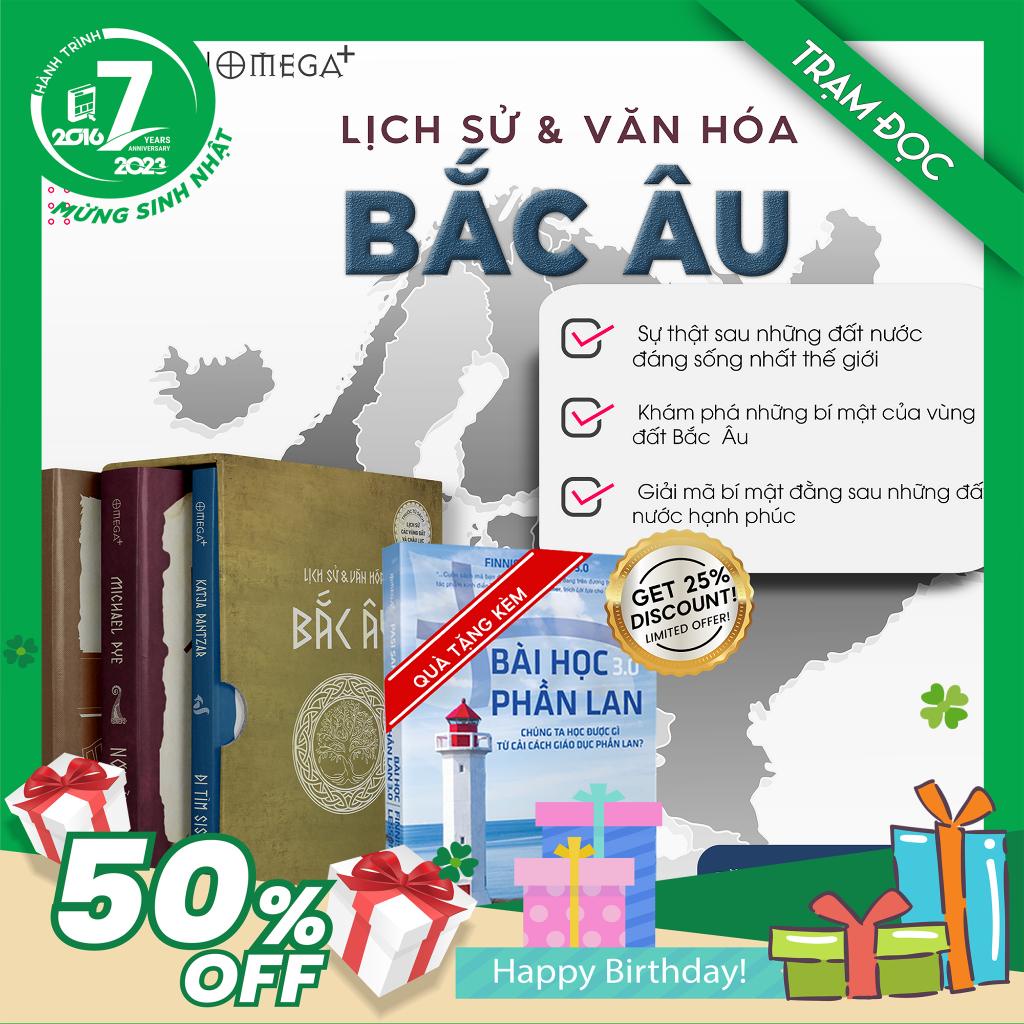 Trạm Đọc Official | Bộ 3 Cuốn Sách Về Bắc Âu ( Phiên bản kèm boxset &amp; Quà Tặng )