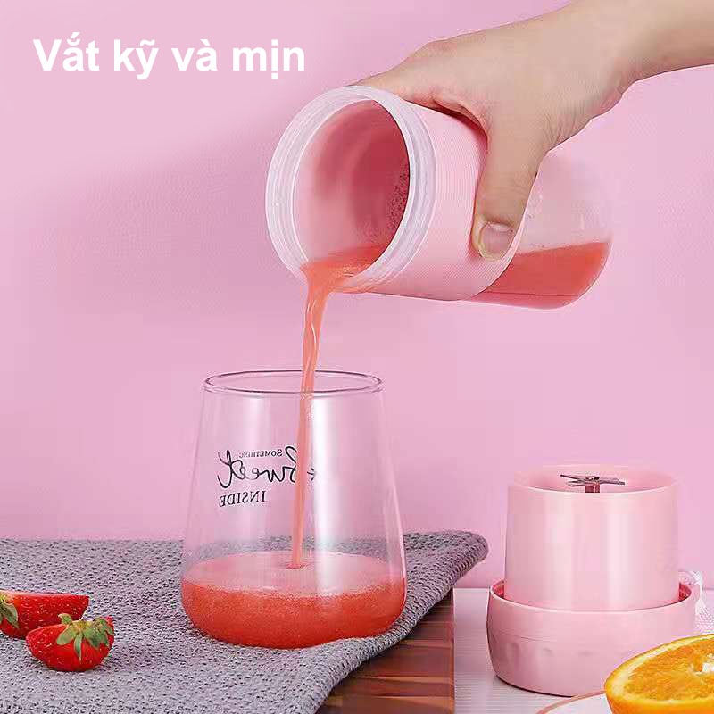 Máy Xay Sinh Tố Cầm Tay Mini Đa Năng 330ML Có Quai Xách  Chính Hãng MINIIN  - Xay Cực Nhanh 9s, An Toàn