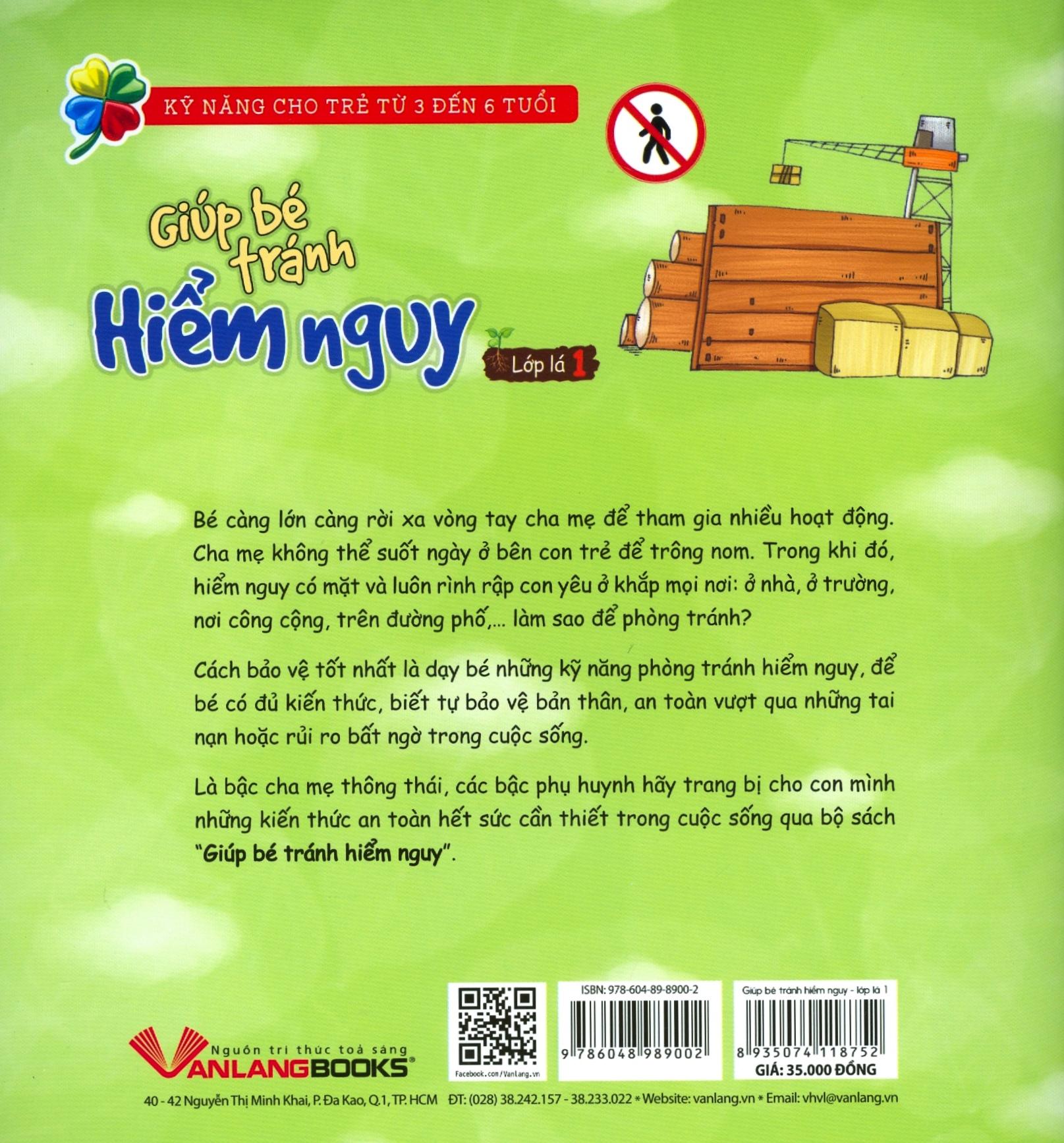 Sách Giúp Bé Tránh Hiểm Nguy - Lớp Lá 1