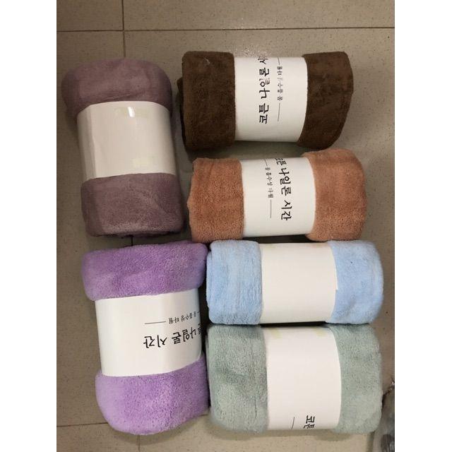 H047Khăn tắm lông cừu hàn quốc cao cấp 70x140cm chất bông siêu mềm mịn thấm nước cực nhanh dùng cho khách sạn bé sơ sinh