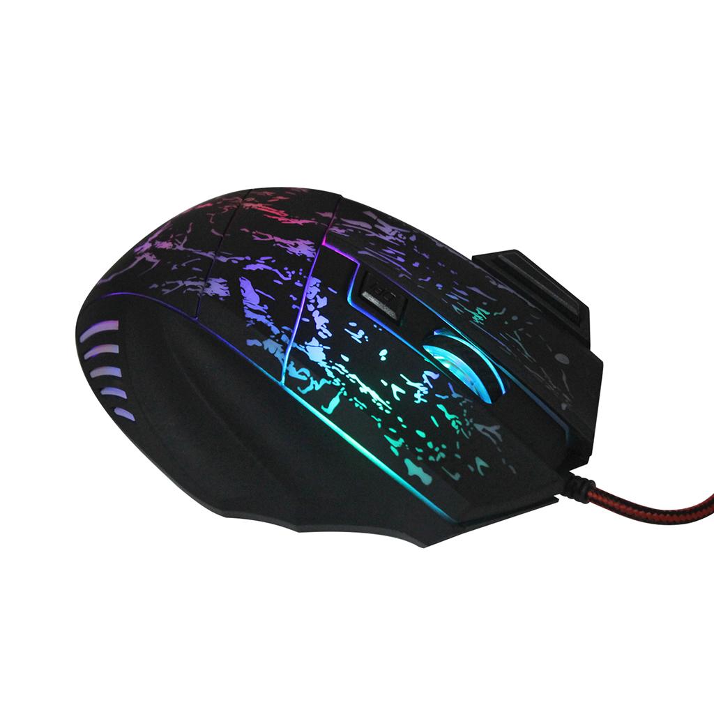 5500 DPI 7 Keys Button LED Optical USB Wired Gaming Mouse Mice for