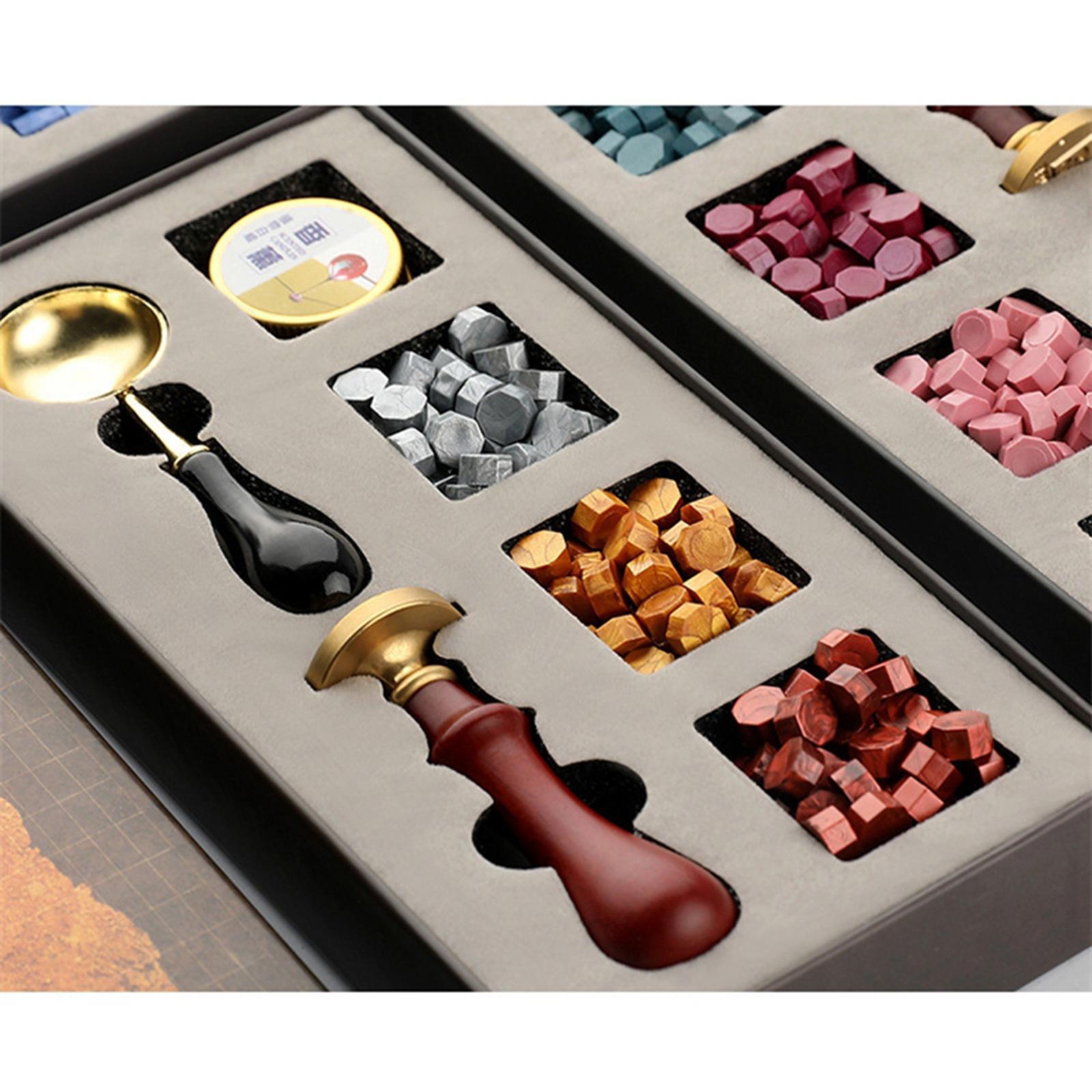 Wax Seal Stamp Kit Wax Beads Sealing Stamp for Envelopes Thank Yoy