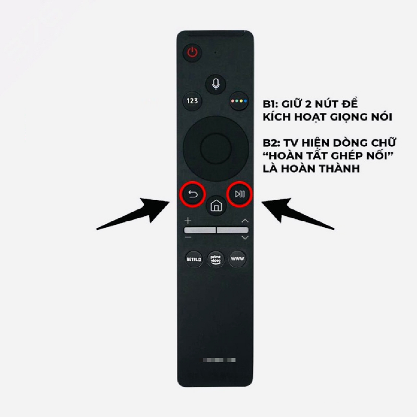 Điều khiển Tivi dành cho SAMSUNG có Voice, remote thay thế hầu hết các loại Smart Tivi , QLED - Hàng Nhập Khẩu