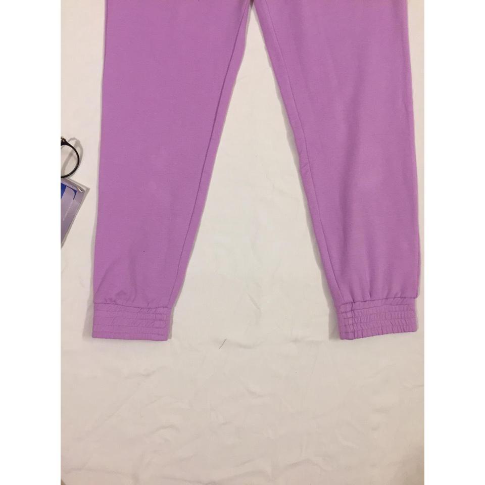 Quần nỉ nữ cotton Jogger sport _ thêu chữ