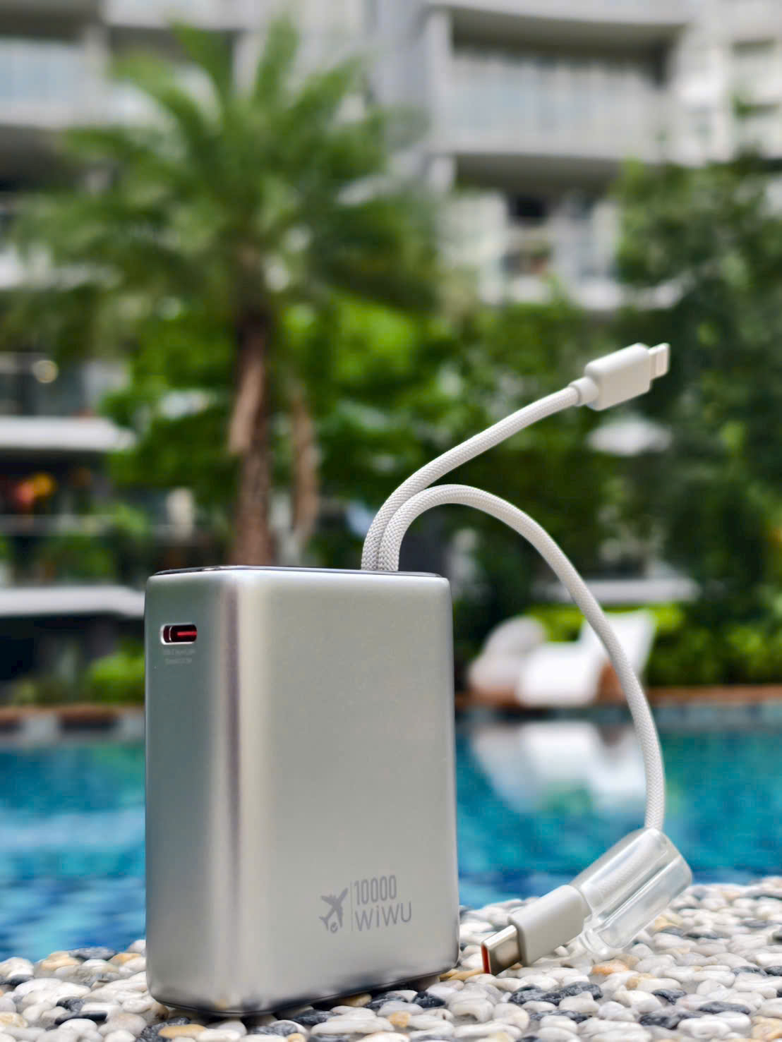 Pin dự phòng WIWU PowerPlus PD 3.0 45W 20.000mAh tích hợp cáp USB-C &amp; L(iP) sạc nhanh cho iPhone iPad Laptop Macbook - sạc nhanh ổn định, tối ưu hiệu suất, Chuẩn an toàn 3C / CCC / CE / RoHS,  Thiết kế nhỏ gọn, cao cấp - hàng nhập khẩu