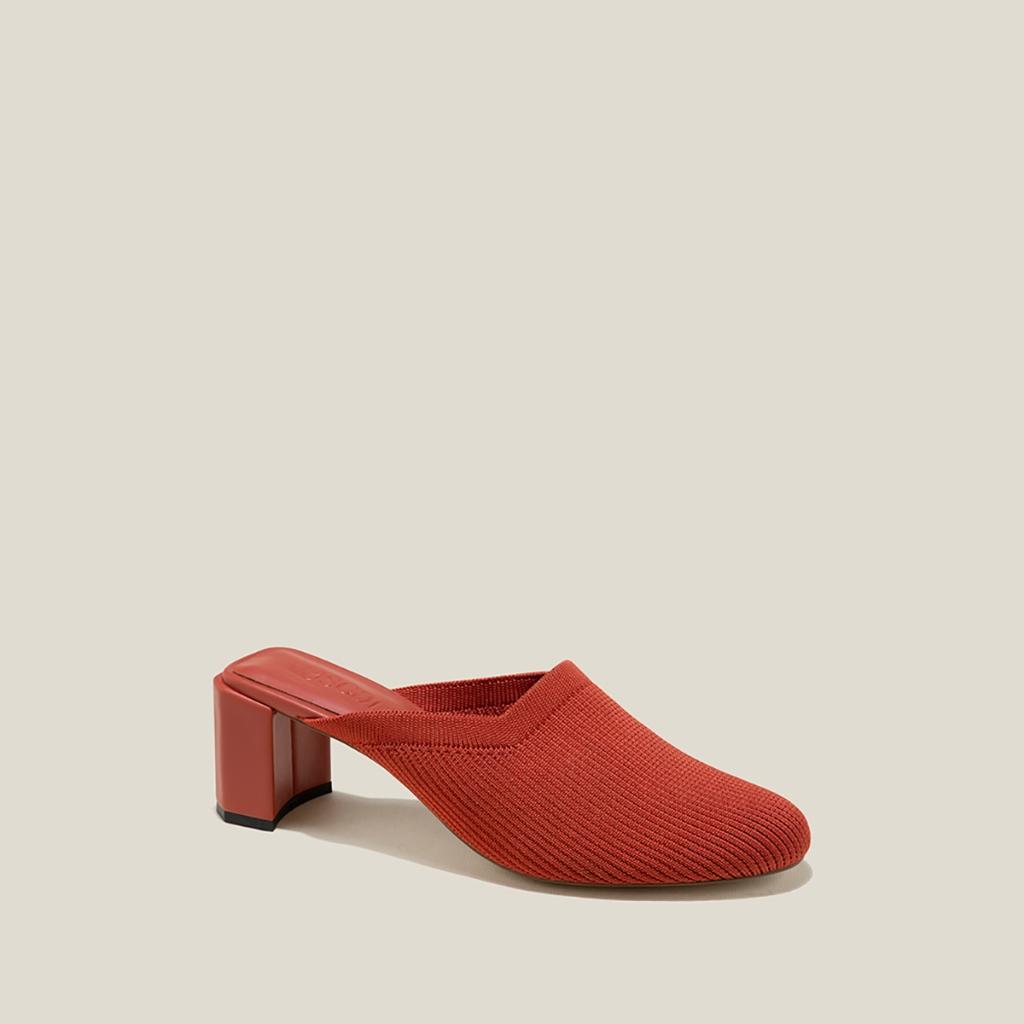 Vascara Guốc Mules Vải Knit - GNN 0203